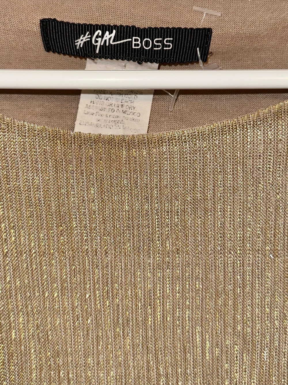 Gal Boss Gold Sleeveless Blouse - Picture 2 of 4